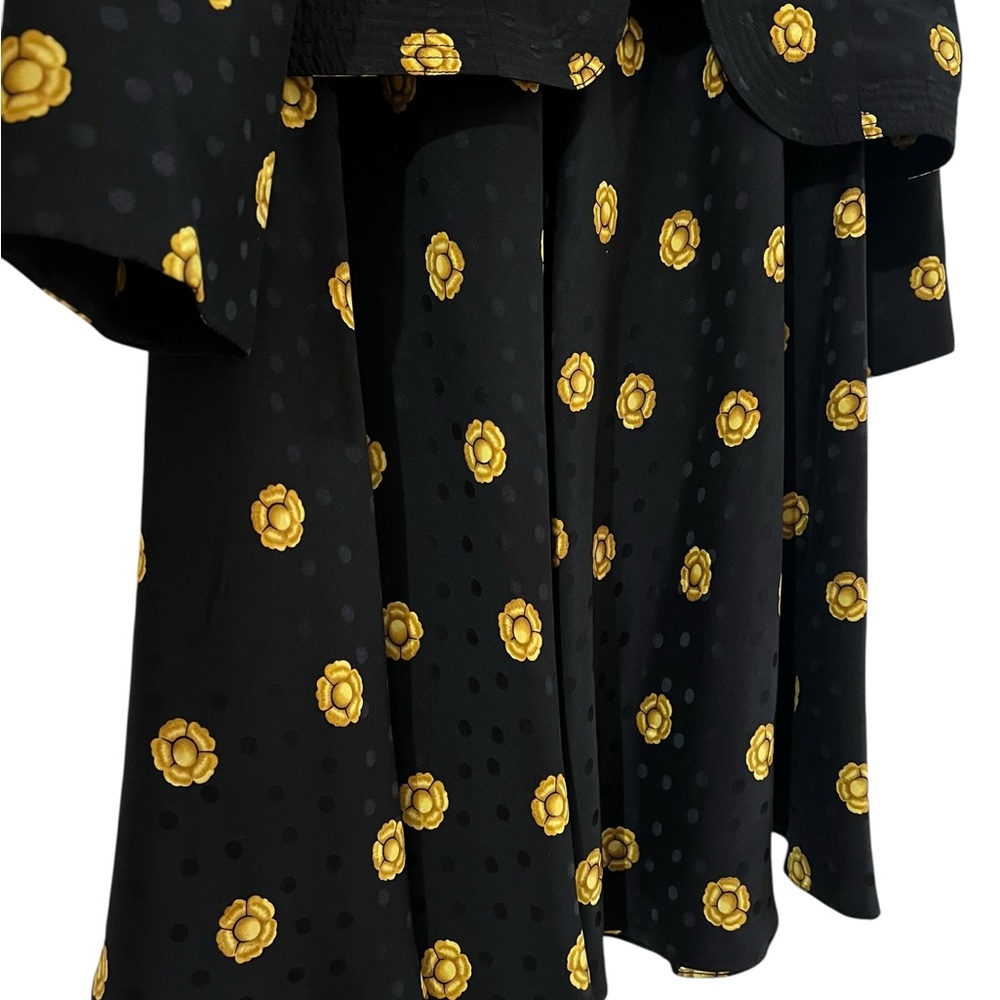 Maggy London Vintage Silk Skirt Suit Set 90s Floral Old Money Mob Wife Petites - Picture 7 of 14